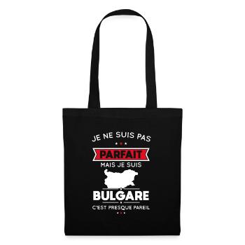 Je ne suis pas parfait mais je suis Bulgare - Sac en tissu - noir - Devant