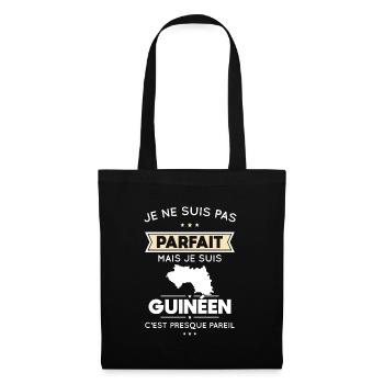 Je ne suis pas parfait mais je suis Guinéen - Sac en tissu - noir - Devant