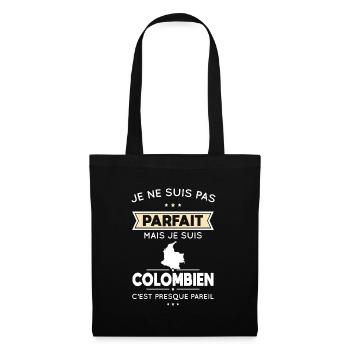 Je ne suis pas parfait mais je suis Colombien - Sac en tissu - noir - Devant
