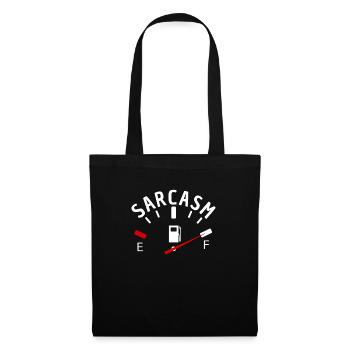 Sarcasme dictons drôles - Sac en tissu - noir - Devant