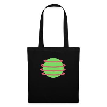 Stilvolles Orb-Design - Stoffbeutel - Schwarz - Vorne
