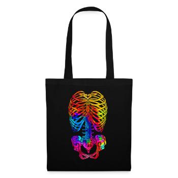Swirly Skeleton - Tote Bag - black - Front