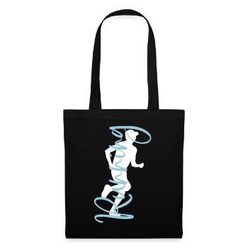 Sport Fitness Jogging Runners Run Jogger Running - Tote Bag - black - Front