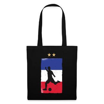France Football Maillot de foot Drapeau Français - Sac en tissu - noir - Devant