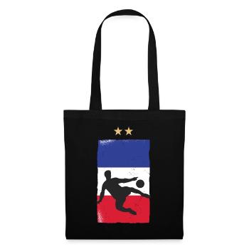 France Football Maillot de foot Drapeau Français - Sac en tissu - noir - Devant
