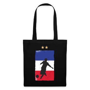 France Football Maillot de foot Drapeau Français - Sac en tissu - noir - Devant