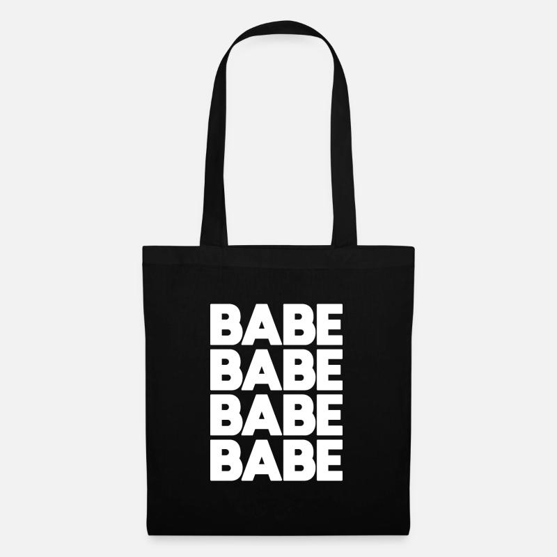 Babe Babe Babe Babe Babe Babe Babe Babe Babe - Stoffbeutel - Schwarz