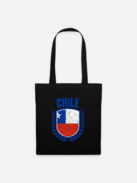 Chile - Stoffbeutel - Schwarz