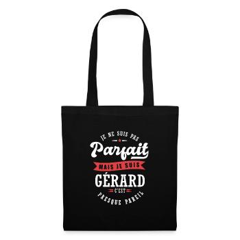 Gérard Parfait Cadeau prenom gerard - Sac en tissu - noir - Devant