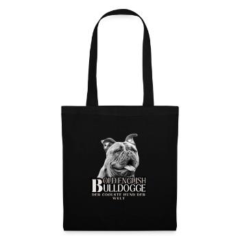 VIEUX BOULEDOGUE ANGLAIS CHIEN OEB CHIENS BOULEDOGUES - Sac en tissu - noir - Devant