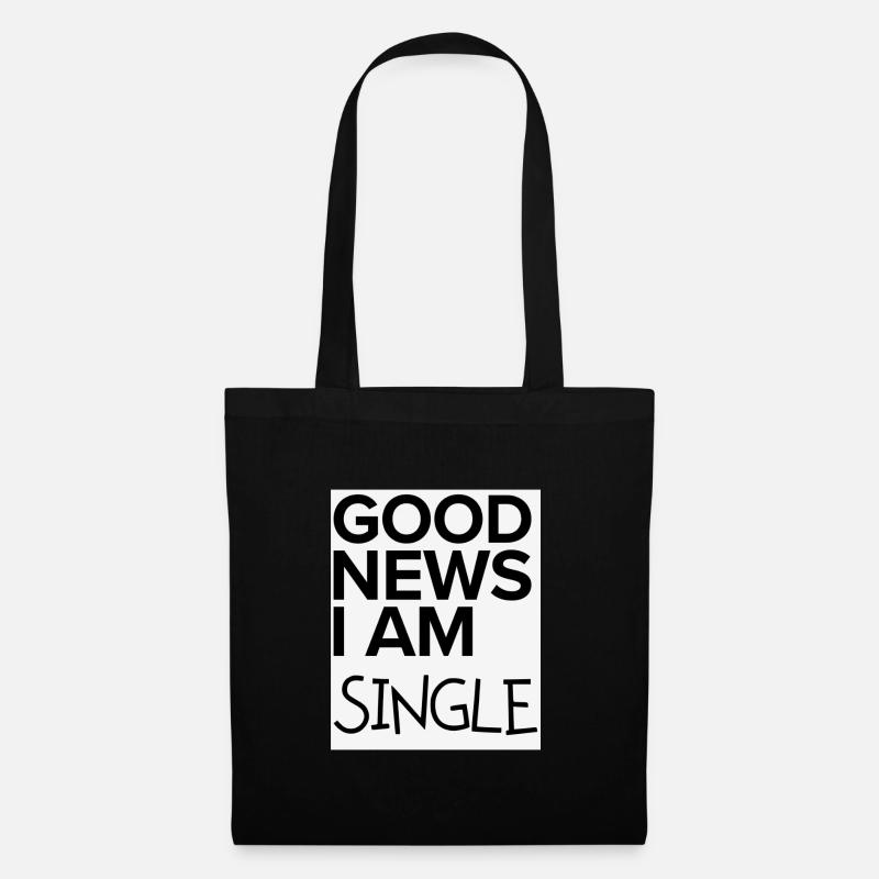 Single Good News - Stoffbeutel - Schwarz