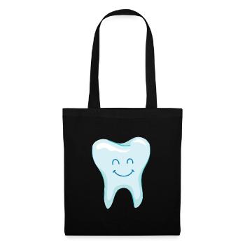 Laughing tooth - teeth - dentist - Tote Bag - black - Front