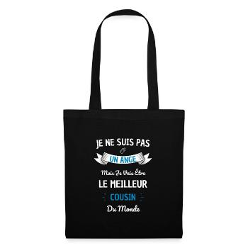 Meilleur futur cousin du monde ! futur cousin - Sac en tissu - noir - Devant