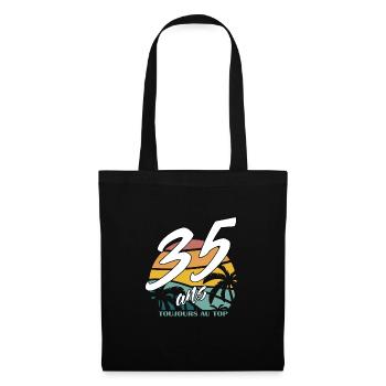 35 ans toujours au top - Sac en tissu - noir - Devant