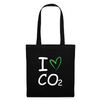 I love co2 | Climate Change, Nature Conservation - Tote Bag - black - Front