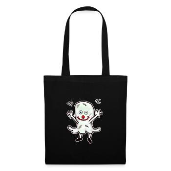 Horreur Halloween Fantôme Fantôme Minuit Enfant - Sac en tissu - noir - Devant