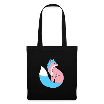 Trans Pride Fox Transgender Pride - Tote Bag - black - Front
