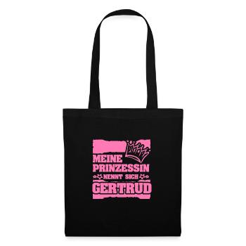 Prinzessin Gertrud - Stoffbeutel - Schwarz - Vorne