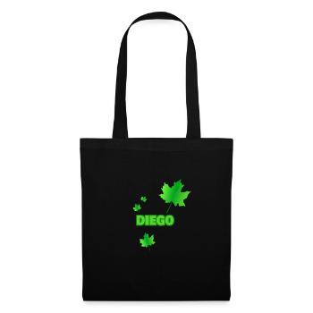 Geschenk für Diego - Stoffbeutel - Schwarz - Vorne