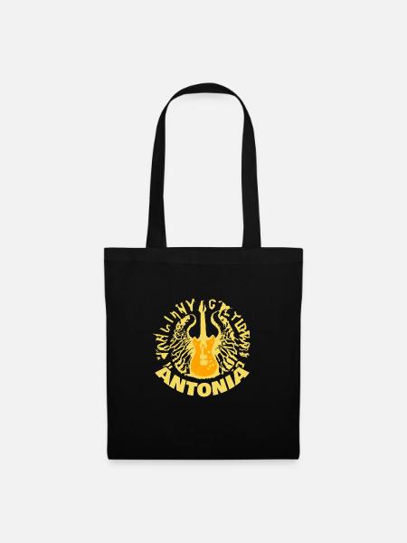 Geschenk für Antonia - Stoffbeutel - Schwarz