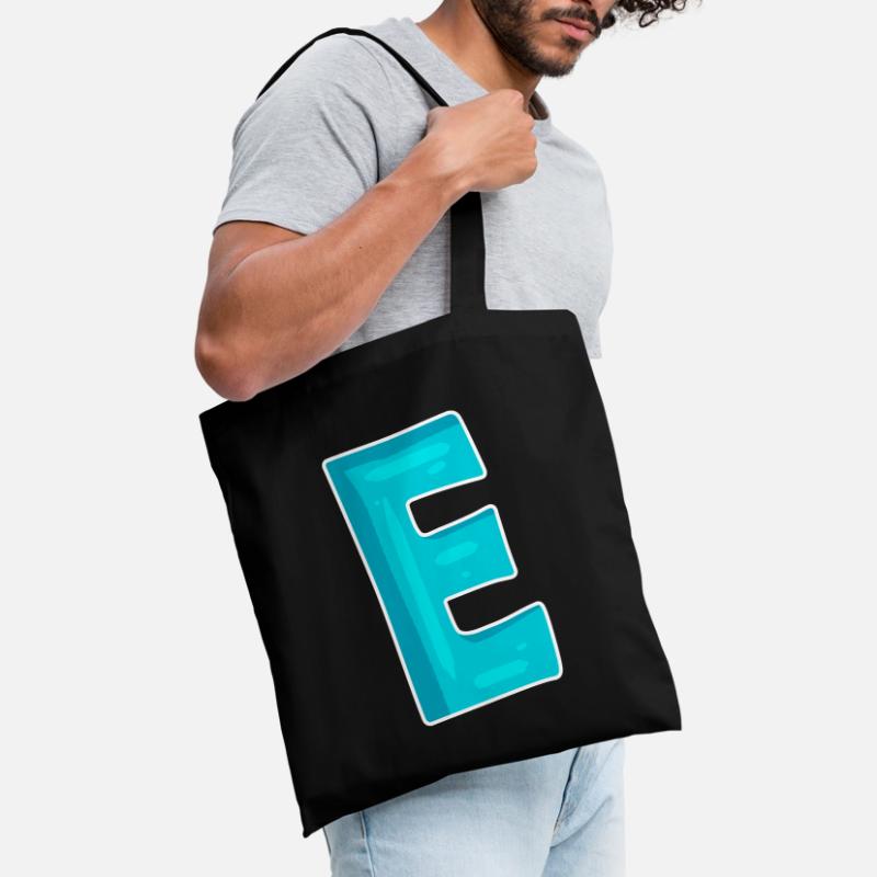 Buchstabe E Anfangsbuchstabe Zeichen Stoffbeutel