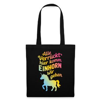 Unicorn Unicorns Mythical Creatures Mystical - Tote Bag - black - Front