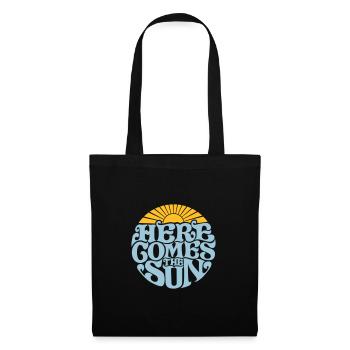 Here comes the sun - Sac en tissu - noir - Devant