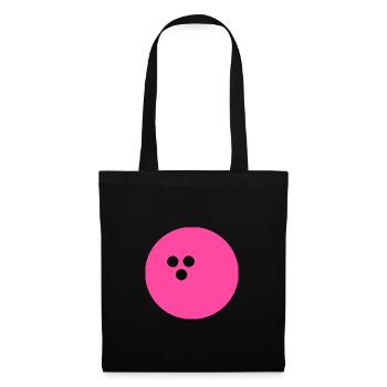 Boule de bowling, Bowling - Sac en tissu - noir - Devant