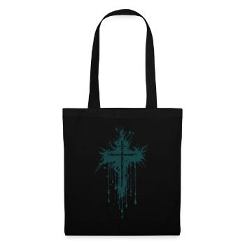 Cross Gothic Goth Evil - Tote Bag - black - Front