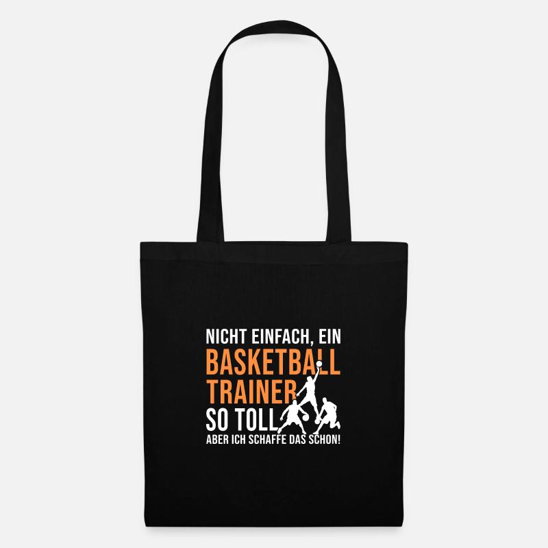 Basketballtrainer so toll basket ball coach - Stoffbeutel - Schwarz