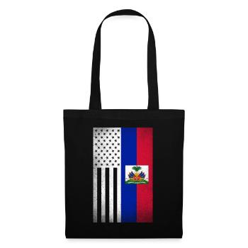 Haiti Design für stolze haitianische Amerikaner - Stoffbeutel - Schwarz - Vorne