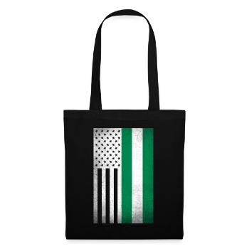 Nigeria Design für stolze nigerianische Amerikaner - Stoffbeutel - Schwarz - Vorne