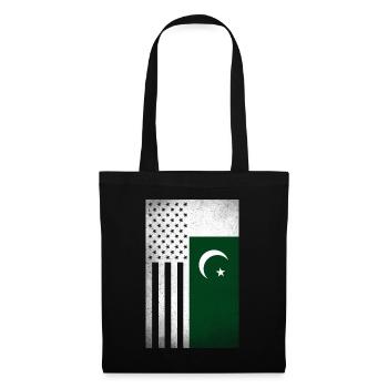Pakistan Design für stolze pakistanisch Amerikaner - Stoffbeutel - Schwarz - Vorne