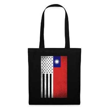 Taiwan Design für stolze taiwanesische Amerikaner - Stoffbeutel - Schwarz - Vorne