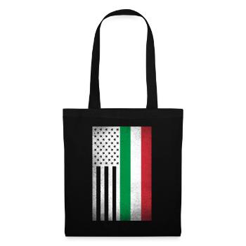 Italien Design für stolze italienische Amerikaner - Stoffbeutel - Schwarz - Vorne