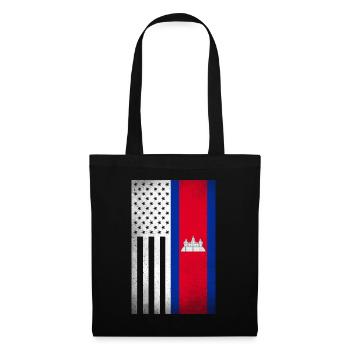 Kambodscha Design für kambodschanische Amerikaner - Stoffbeutel - Schwarz - Vorne
