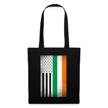Irland Design für stolze irische Amerikaner - Stoffbeutel - Schwarz - Vorne