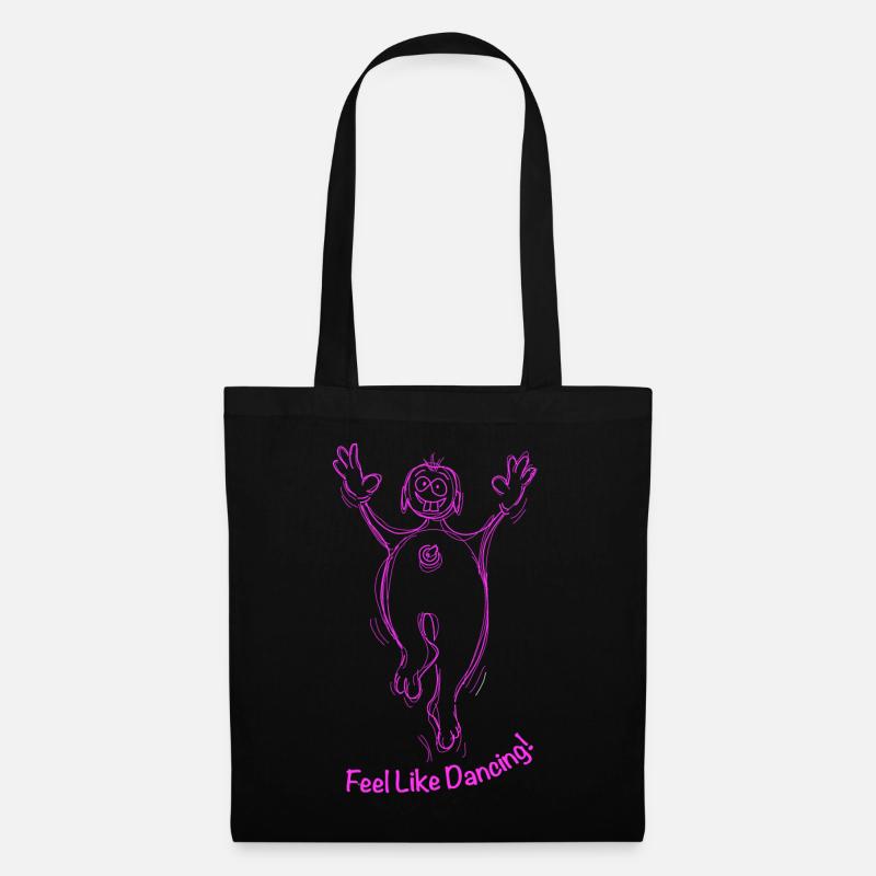 Feel like Dancing! Pink macht Spaß! - Stoffbeutel - Schwarz