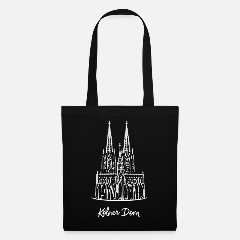 Cologne, Cathédrale de Cologne, Tours - Sac en tissu - noir