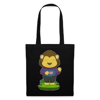 Tasse à café Lion - Sac en tissu - noir - Devant