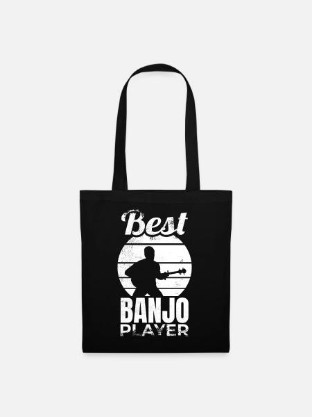 Banjospieler - Stoffbeutel - Schwarz