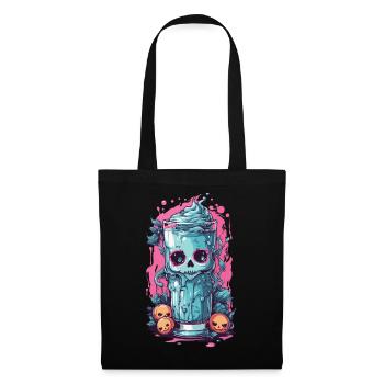 Occult Goth Kawaii Toxic Milkshake Design - Tote Bag - black - Front