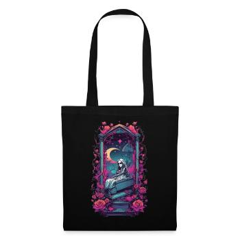 Neon Gothic Friedhof Okkultes Design - Stoffbeutel - Schwarz - Vorne