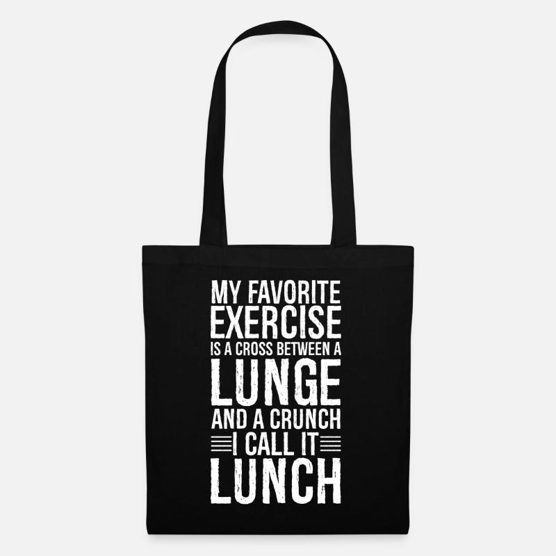 My Favorite Exercise Is A Cross Between A Lunge - Tote Bag - black
