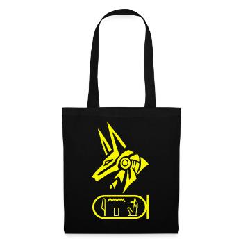 Egyptian god Anubis (yellow) - Tote Bag - black - Front