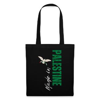 Made in Palestine, vertical design - Tote Bag - black - Front