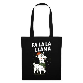 Fa La La Llama Christmas Family Fun - Tote Bag - black - Front