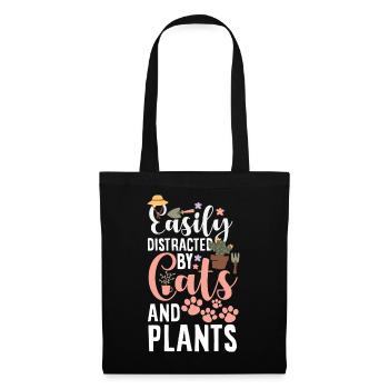 Cadeaux pour les jardins et les amoureux des plantes - Sac en tissu - noir - Devant