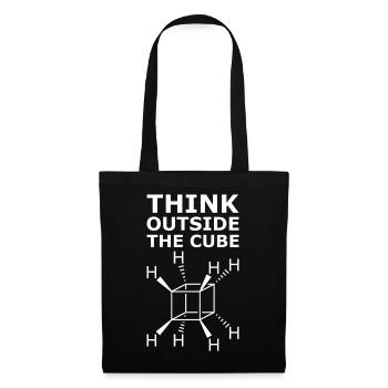 Chimie des molécules cubaines – Penser en dehors du cube - Sac en tissu - noir - Devant