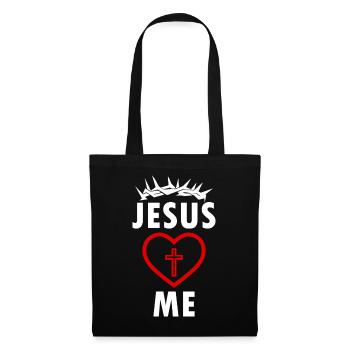 jesus loves me - Tote Bag - black - Front